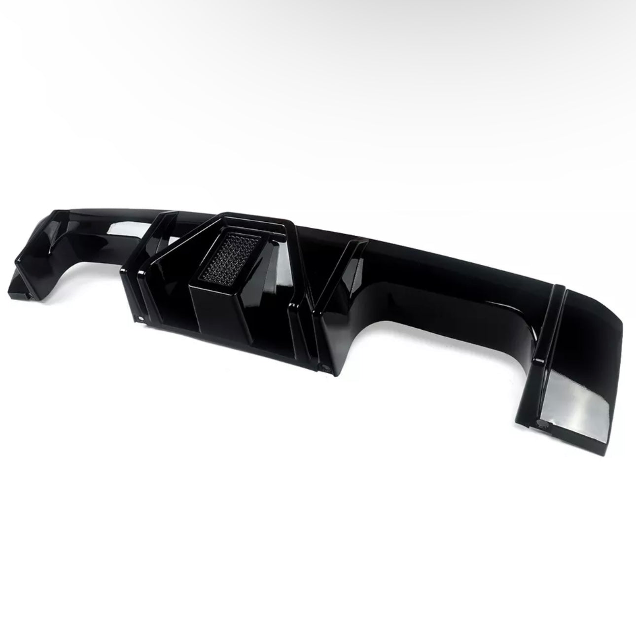 Diffusor LED Licht Schwarz Glanz BMW M4 G82 G83 M3 G80 G81 Heckdiffusor + DTC CH Gutachten