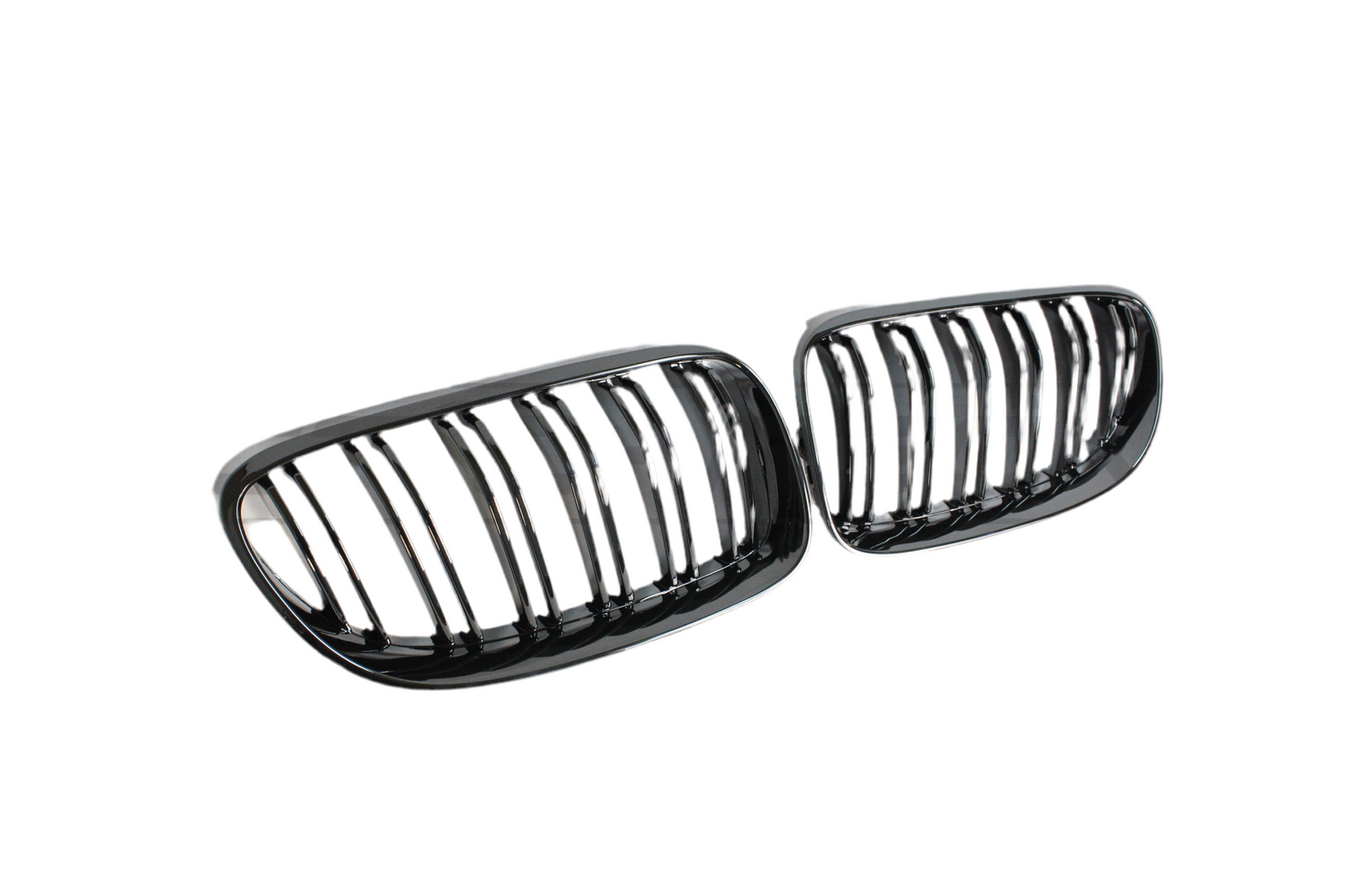 BMW 3 SERIES E92 & E93 LCI DOUBLE SLAT BLACK GRILLES - BLAK BY Tuning Deals