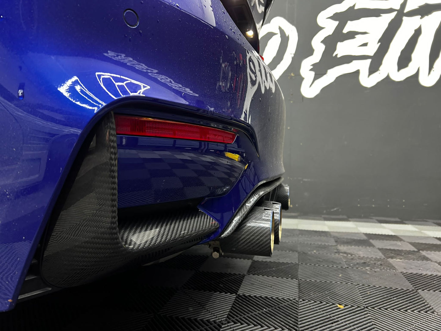 BMW M3 & M4 F80 F82 F83 REAR CARBON FIBRE BUMPER CANARDS