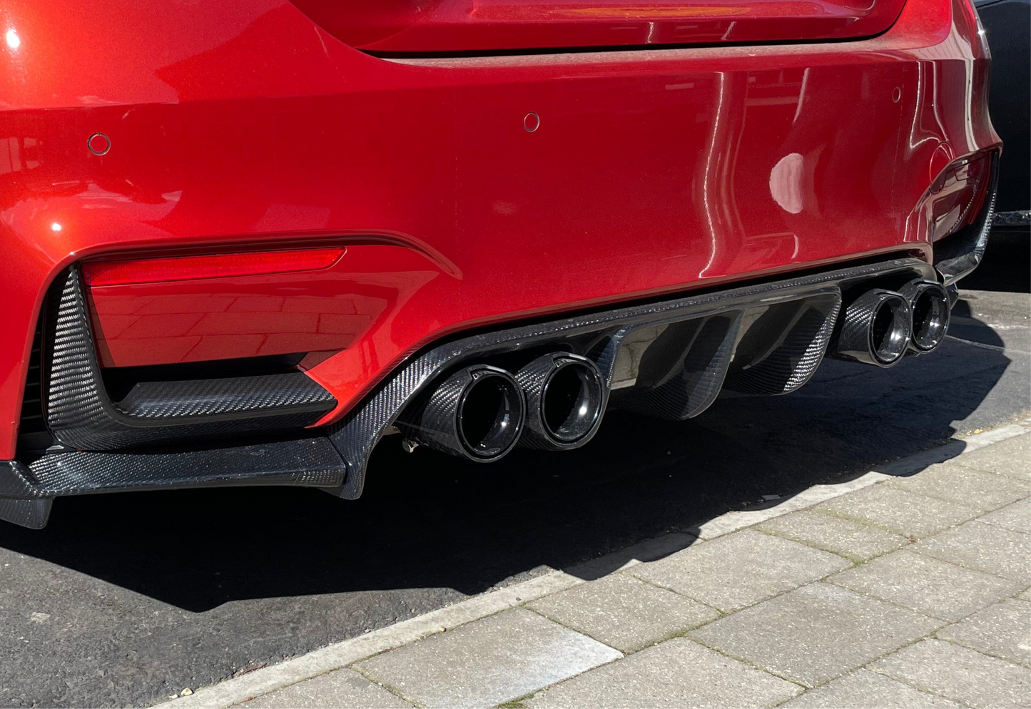 BMW M3 & M4 F80 F82 F83 REAR CARBON FIBRE BUMPER CANARDS