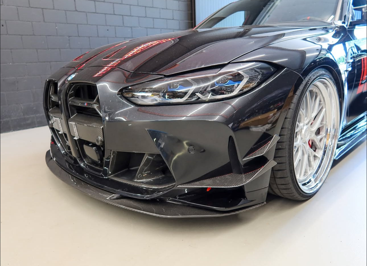 Front Canards für BMW M3 G80 G81 / M4 G82 G83 inkl. DTC Fussgängerschutz