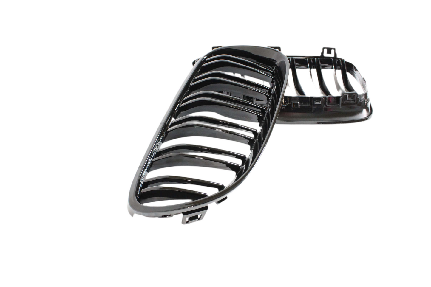 BMW 3 SERIES E92 & E93 LCI DOUBLE SLAT BLACK GRILLES - BLAK BY Tuning Deals