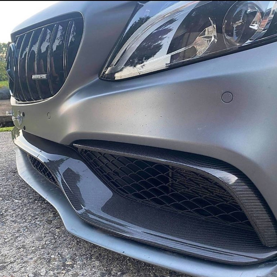 Mercedes W205 C63 AMG Carbon Frontaufsatz & Flaps inkl. DTC Fussgängerschutz