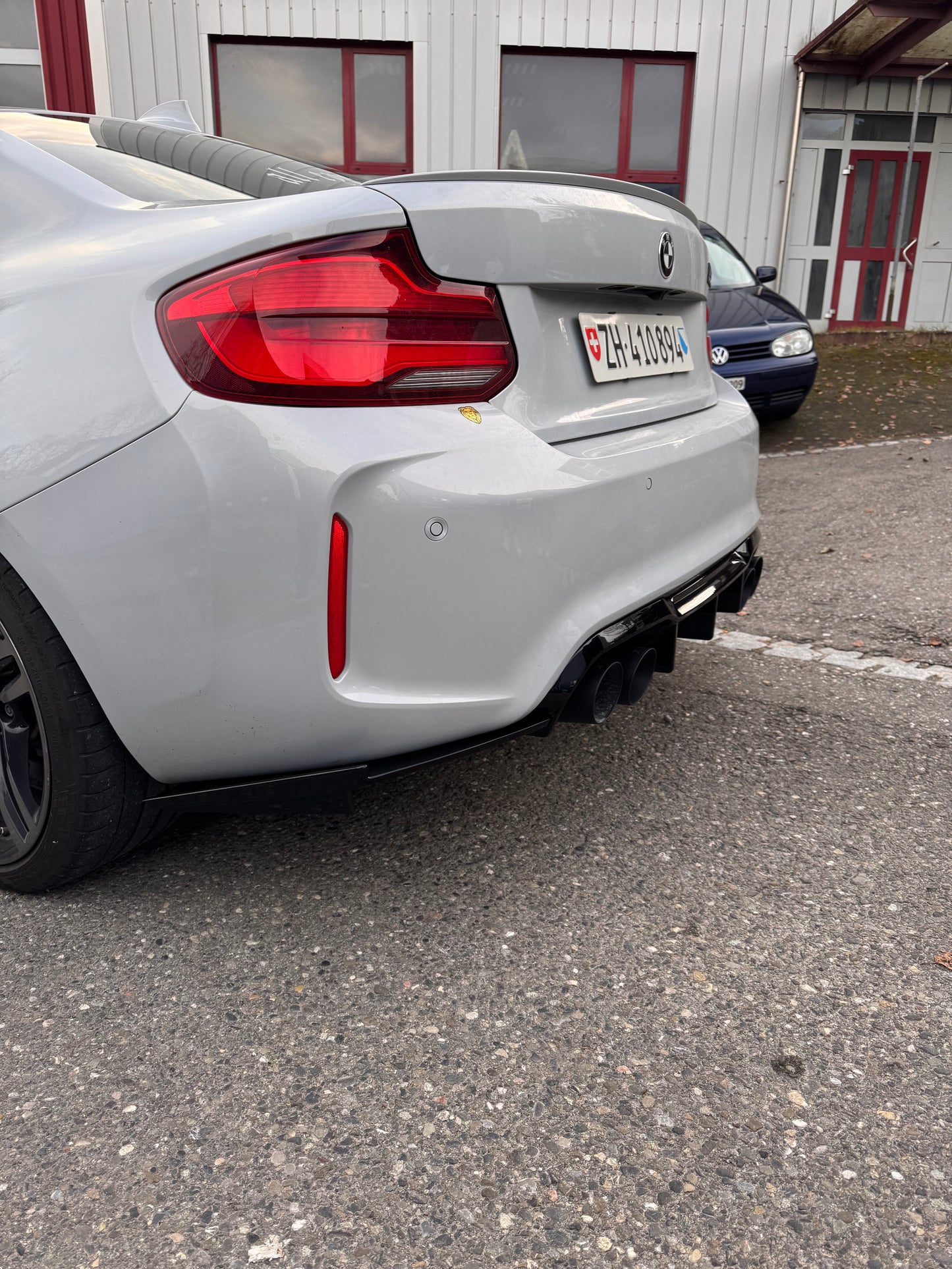 Diffusor M-Type MIT DTC CH-Gutachten Schwarz Glanz BMW M2 F87 Competition M2C Heckdiffusor