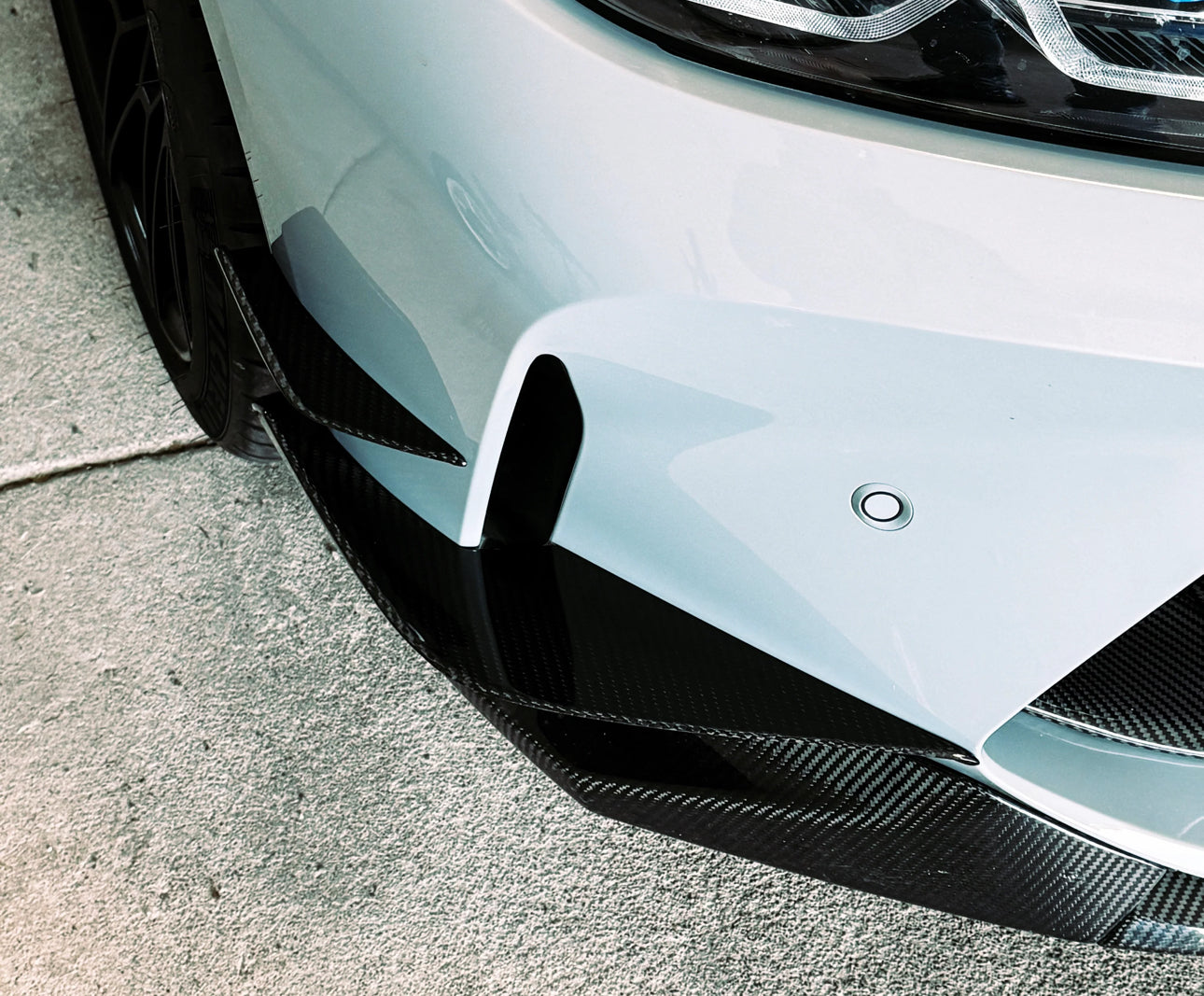 Front Canards für BMW M3 G80 G81 / M4 G82 G83 inkl. DTC Fussgängerschutz