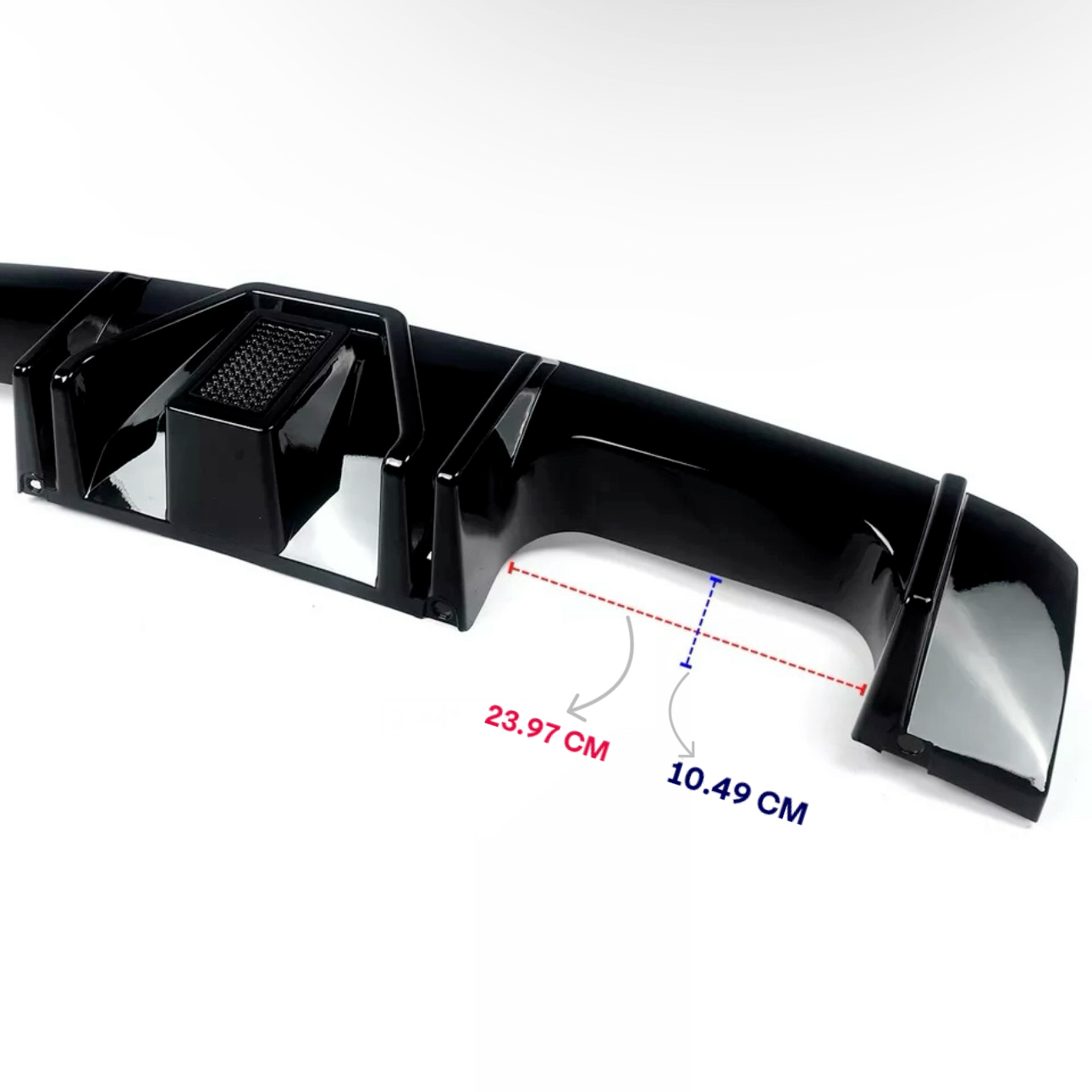 Diffusor LED Licht Schwarz Glanz BMW M4 G82 G83 M3 G80 G81 Heckdiffusor + DTC CH Gutachten