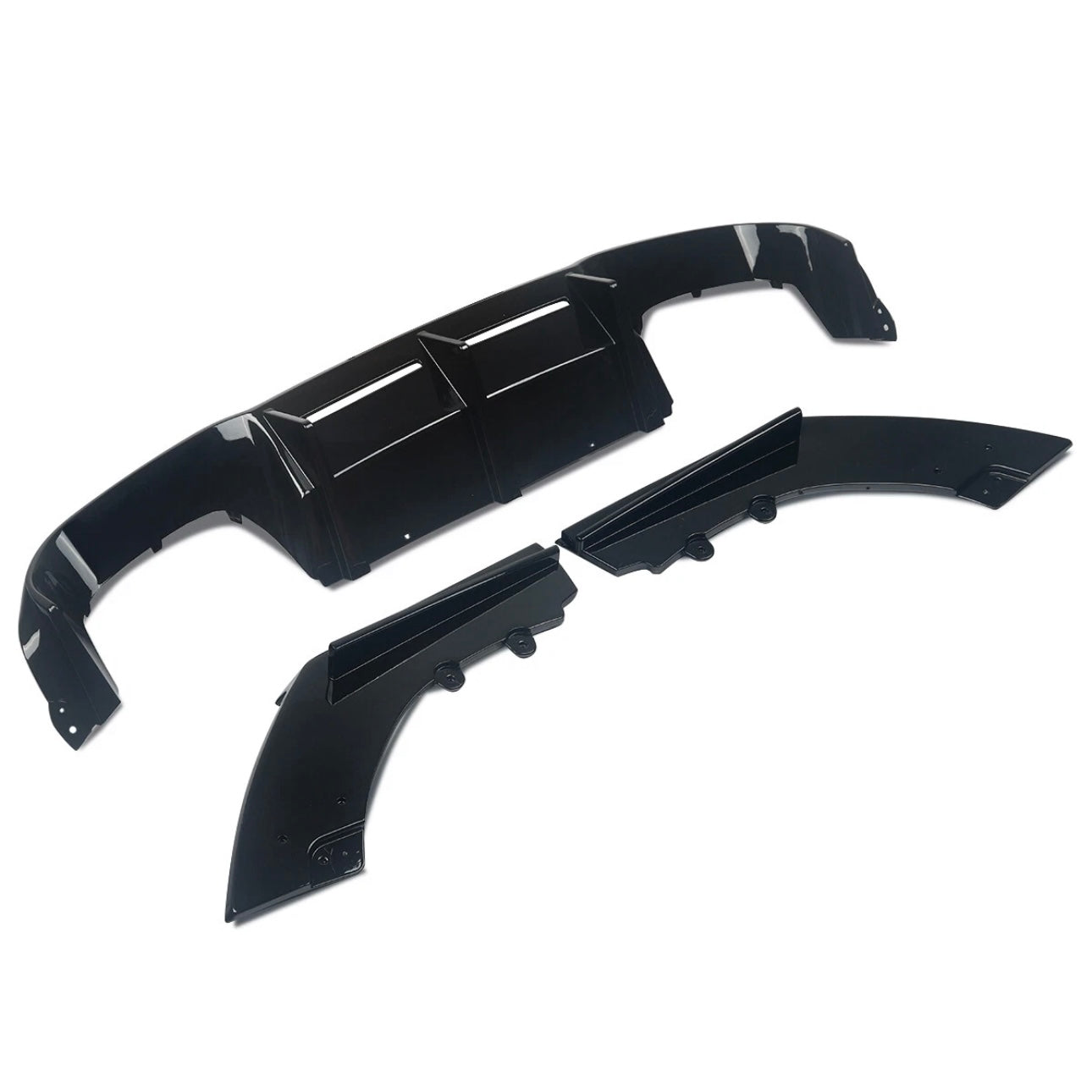 Diffusor M-Type MIT DTC CH-Gutachten Schwarz Glanz BMW M2 F87 Competition M2C Heckdiffusor