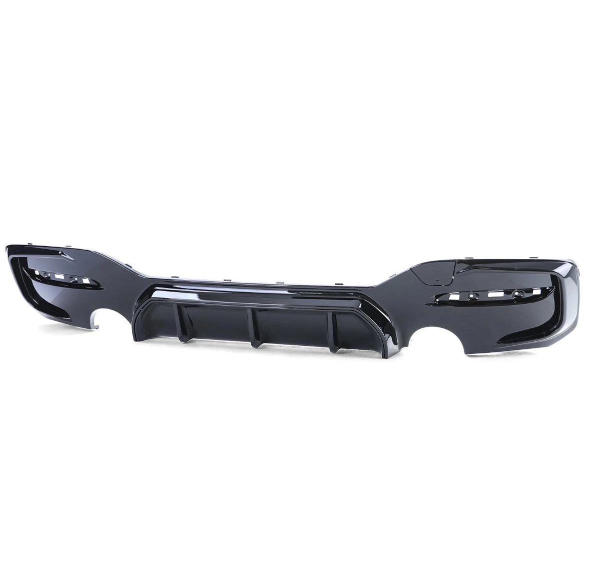 Diffusor P-Typ 1+1 Rohr Schwarz Glanz BMW F20 F21 LCI Facelift M135 M140 Performance + DTC Gutachten