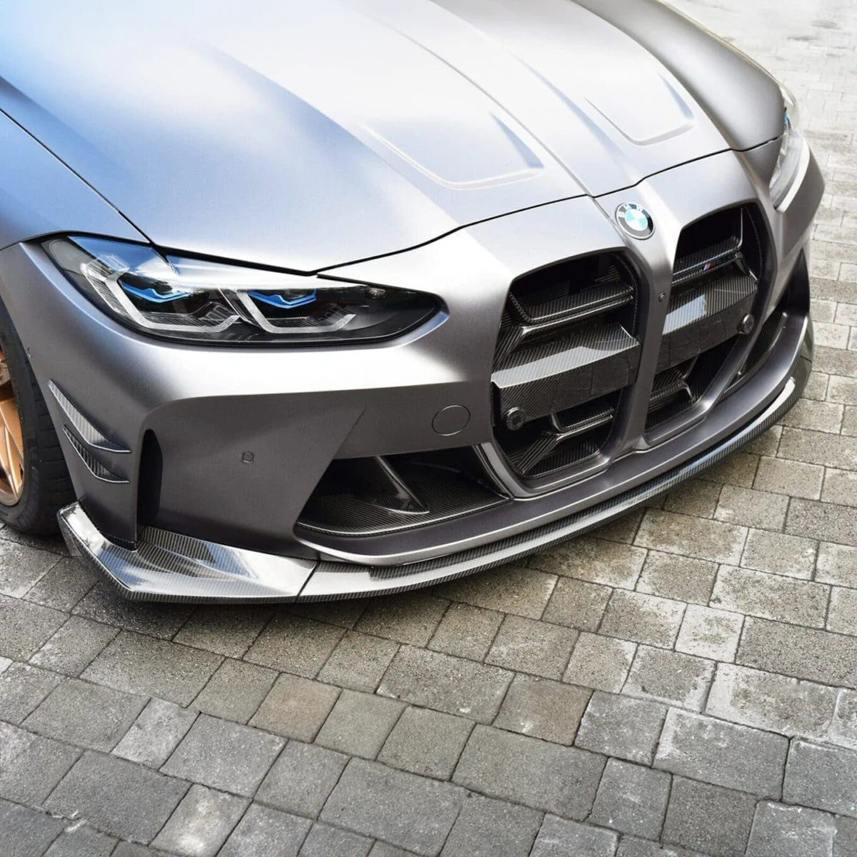 Frontspoiler CSL Typ Echtcarbon BMW M4 G82 G83 M3 G80 G81 Frontlippe + DTC Fußgängerschutz