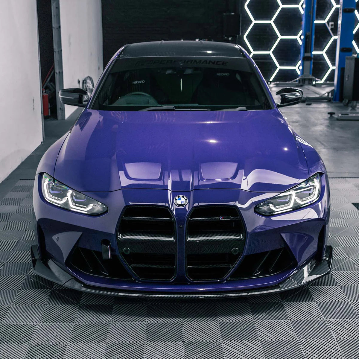 Frontspoiler CSL Typ Echtcarbon BMW M4 G82 G83 M3 G80 G81 Frontlippe + DTC Fußgängerschutz