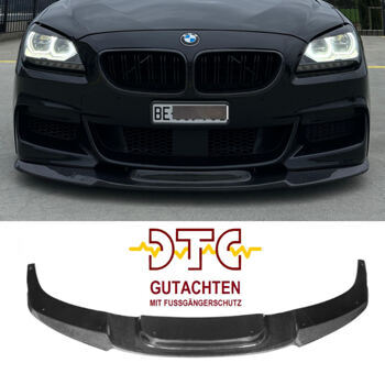 Frontspoiler Carbon BMW 6er M-Paket F13 F12 F06 650i 640d Frontlippe + DTC Fußgängerschutz