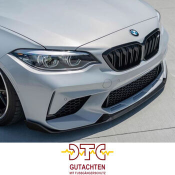Frontlippe P-Type mit DTC CH-GUTACHTEN FUSSGÄNGERSCHUTZ Carbon Frontspoiler BMW M2 F87 Competition M2C