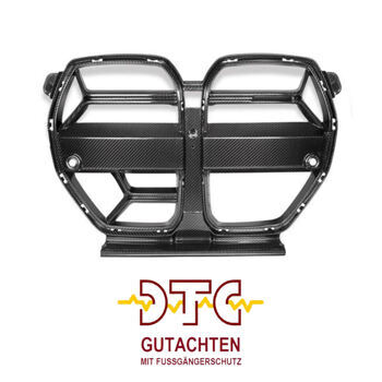 Grill Niere CSL mit ACC Carbon Fiber BMW M4 G82 G83 M3 G80 G81 + DTC Gutachten Fußgängerschutz