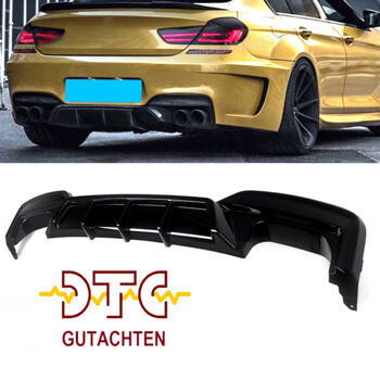 Diffusor P-Type Schwarz Glanz Performance BMW 6er F12 F13 F06 M6 650i 640d + DTC CH Gutachten