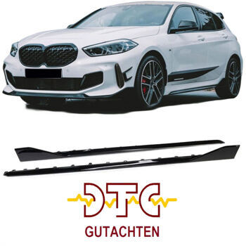 Seitenschweller BMW 1er F40 ab 2019 Schweller Schwaz Glanz + DTC CH Gutachten