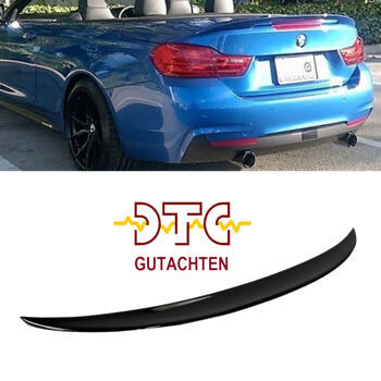 Hecklippe P-Typ DTC Expertenmeinung Schwarz Glanz BMW F83 M4 4er F33 Cabrio Performance