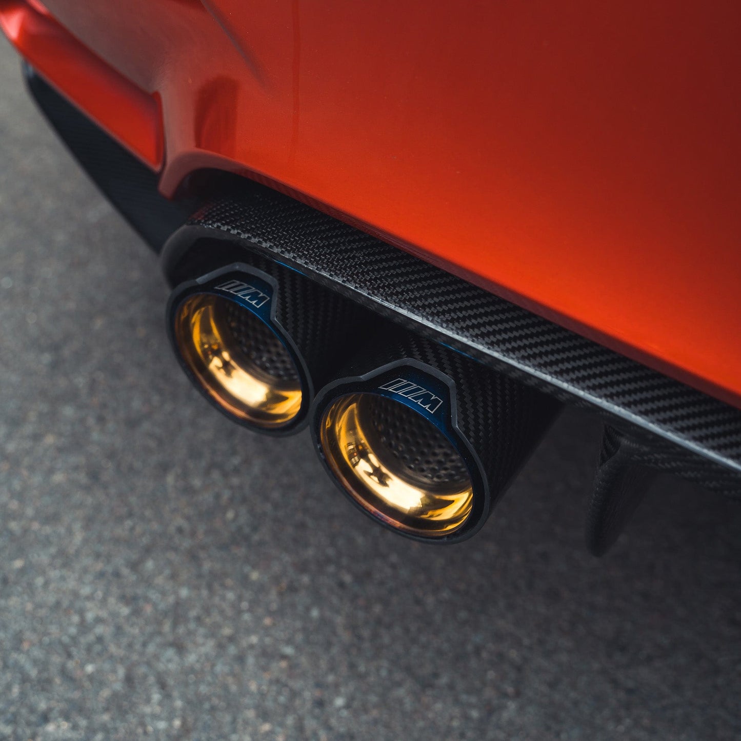 BMW M2/M3/M4/M5 F10/F80/F82/F83/F87 CARBON FIBRE EXHAUST TIPS - BURNT ENDS x4