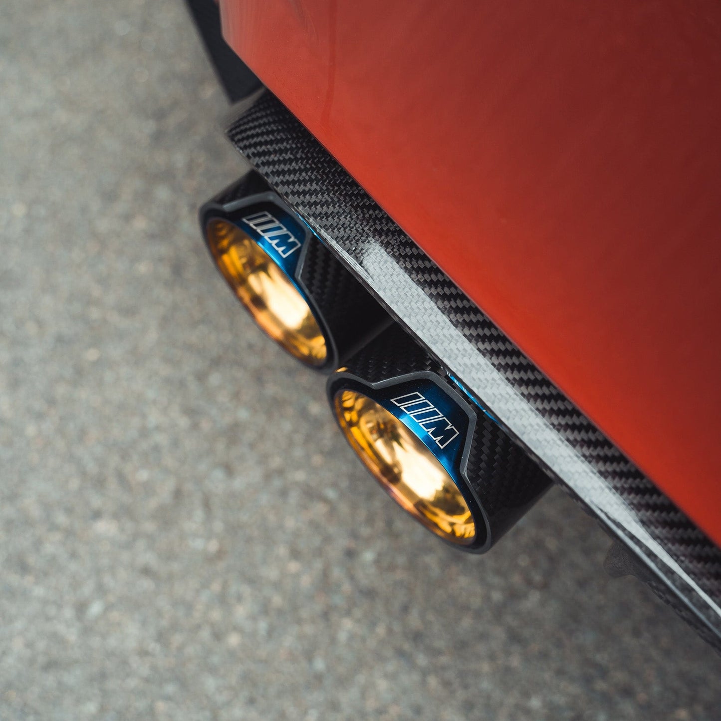 BMW M2/M3/M4/M5 F10/F80/F82/F83/F87 CARBON FIBRE EXHAUST TIPS - BURNT ENDS x4