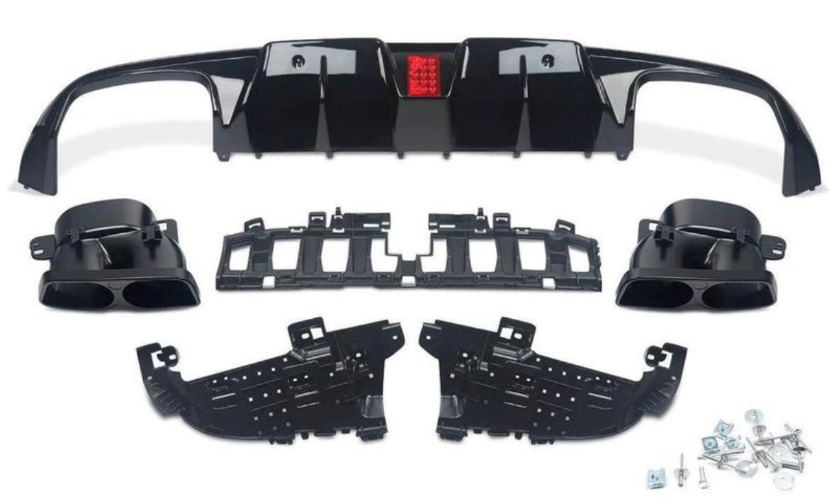 BB Look Diffusor für Mercedes C-Klasse 2014-2020