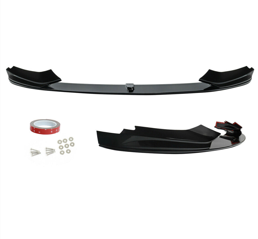 FRONTSPOILER P-TYPE SCHWARZ GLANZ PERFORMANCE BMW 4ER F32 F33 F36 FRONTLIPPE 435I 440I