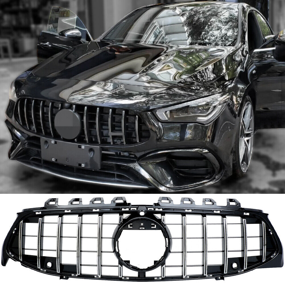GT Panamericana Grill passend für Mercedes CLA W118 ab 2019 silver schwarz