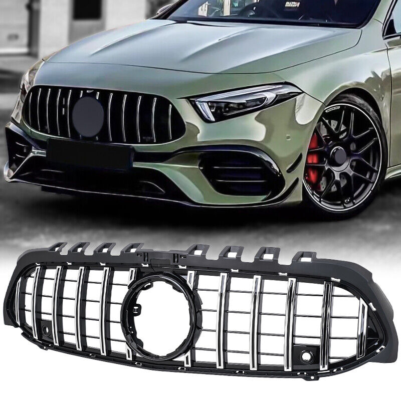 GT Panamericana Grill passend für Mercedes A-Klasse W177 ab 18 silver schwarz