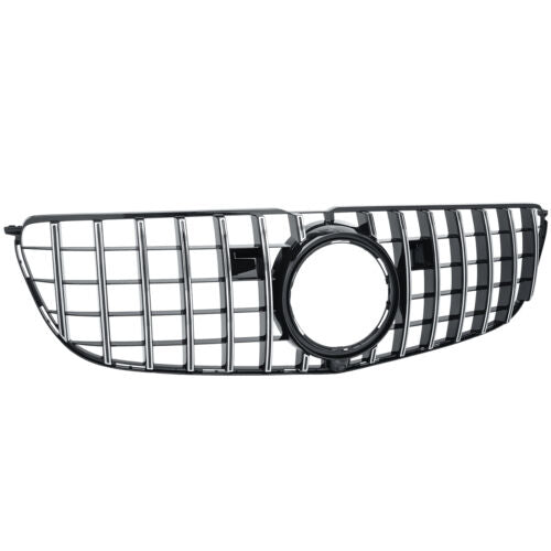 GT Panamericana Grill passend für Mercedes GLS X166 2015-19 silver schwarz