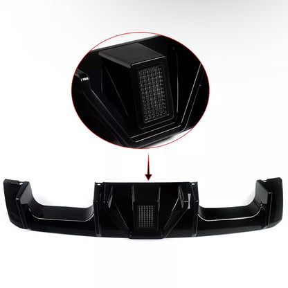 Diffusor LED Licht Schwarz Glanz BMW M4 G82 G83 M3 G80 G81 Heckdiffusor + DTC CH Gutachten