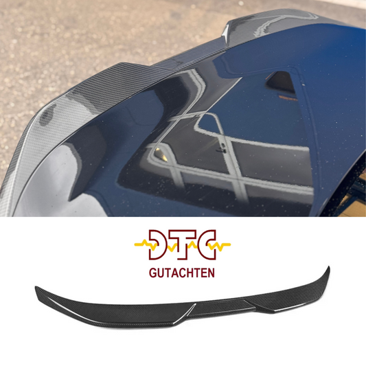 Heckspoiler P-Typ Echtcarbon BMW 2er G42 Coupe M235i M240i & G87 M2 Hecklippe + DTC CH Gutachten