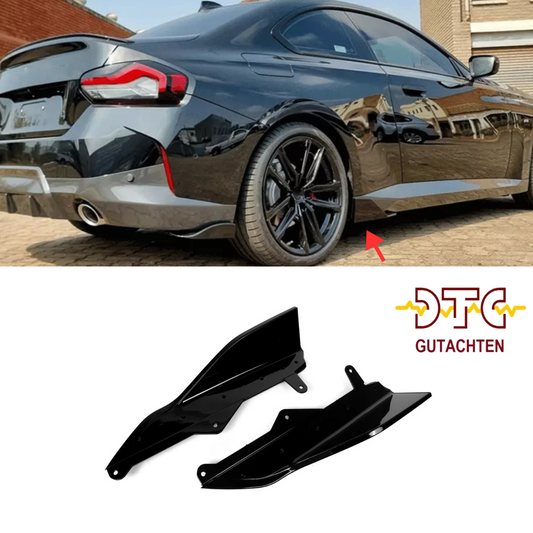 Flaps BMW G42 2er Coupe M245i Seitenschweller Schwarz Glanz + DTC CH Gutachten