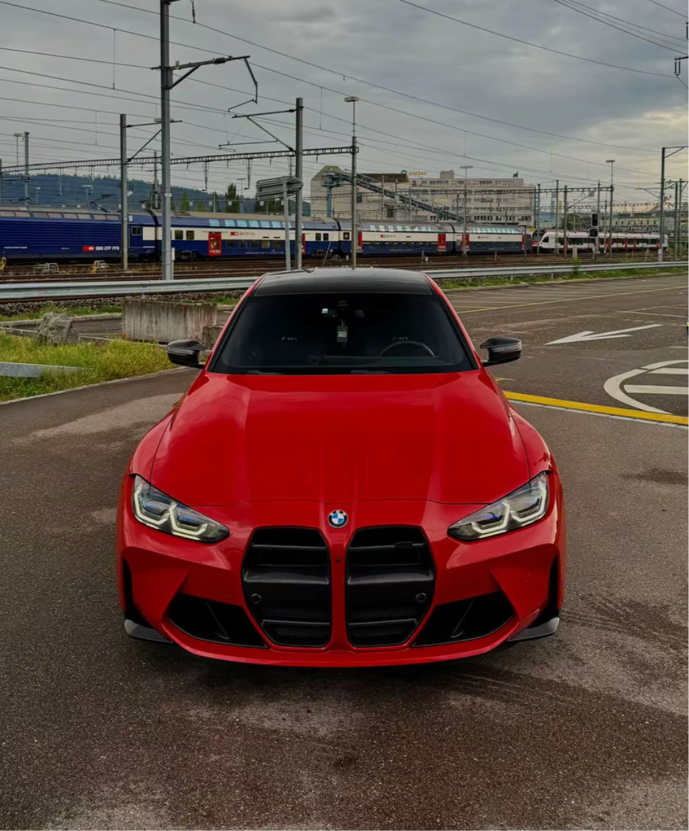 Grill Nieren VRS Vorsteiner Carbon Fiber BMW M4 G82 G83 M3 G80 G81 + Fußgängerschutz DTC CH-Zulassung