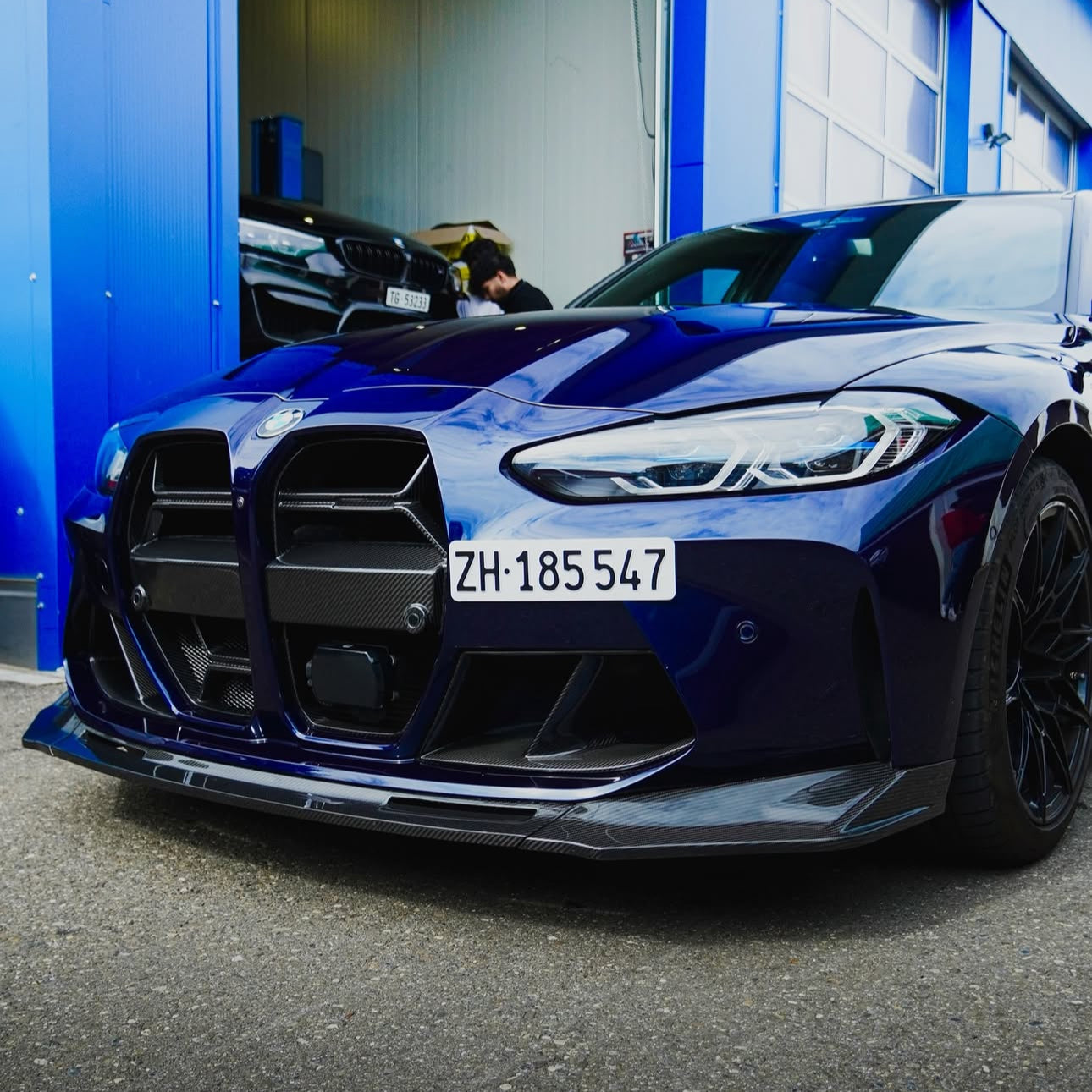 Frontspoiler V-Typ Echtcarbon BMW M4 G82 G83 M3 G80 G81 Frontlippe + DTC Fußgängerschutz CH Gutachten
