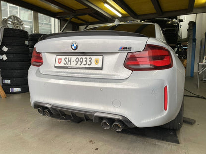 Heckspoiler P-Typ MIT DTC CH-Zulassung Carbon BMW F22 Coupe F87 M2 Hecklippe