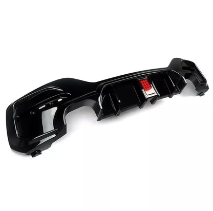 Heckdiffusor mit LED-Leuchte in Schwarz glänzend, für BMW F20 M135i und F21 M140i LCI Facelift, inkl. DTC-Gutachten
