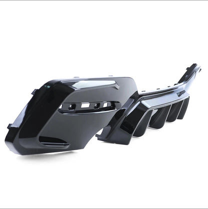 Diffusor P-Typ 1+1 Rohr Schwarz Glanz BMW F20 F21 LCI Facelift M135 M140 Performance + DTC Gutachten