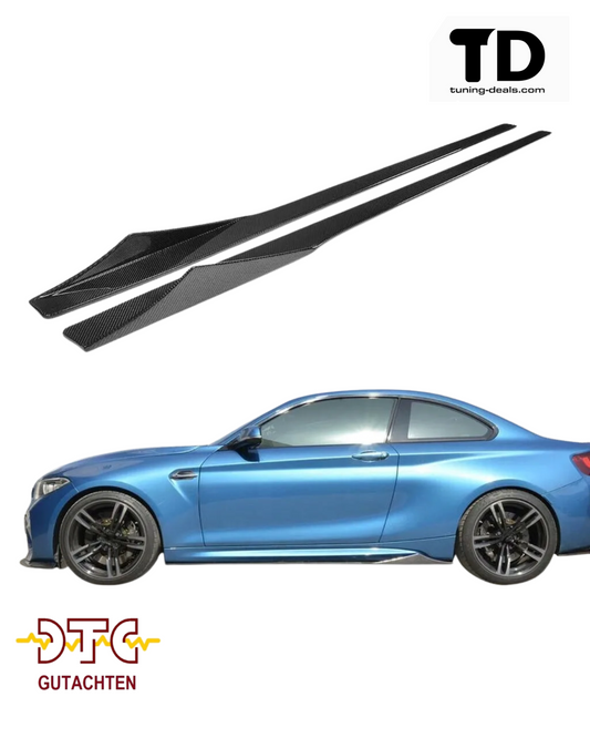 BMW 2er M-Type Carbon-Look Seitenschweller F22 F23 M235i M240i + DTC CH Gutachten