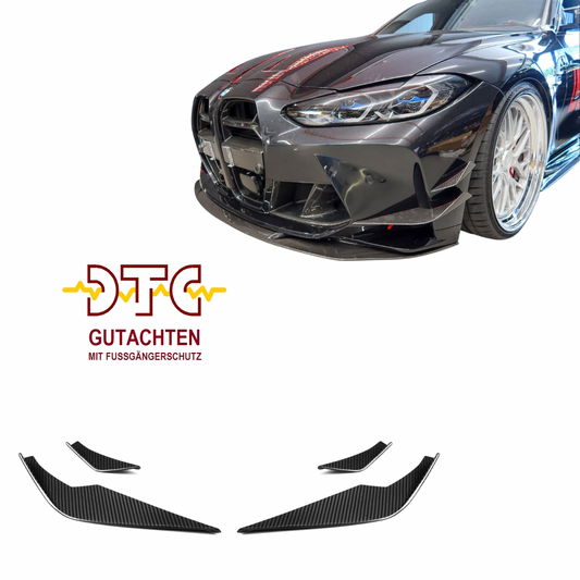 Front Canards für BMW M3 G80 G81 / M4 G82 G83 inkl. DTC Fussgängerschutz