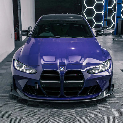 Frontspoiler CSL Typ Echtcarbon BMW M4 G82 G83 M3 G80 G81 Frontlippe + DTC Fußgängerschutz