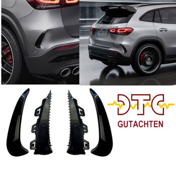 Flaps Aero Heck DTC CH-Zulassung Schwarz Glanz Mercedes GLA-Klasse H247