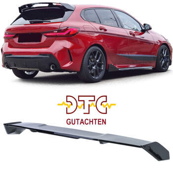 Dachspoiler P-Typ DTC Expertenmeinung Schwarz Glanz Performance BMW 1er F40 Heckspoiler
