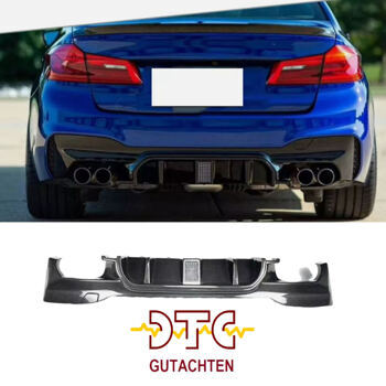 V-Typ LED-Lichtdiffusor, Kohlefaser, BMW F90 M5 Competition Tuning Heckdiffusor + CH-Zulassung, DTC-Homologation