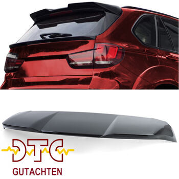 Dachspoiler P-Typ Schwarz Glanz BMW X5 F15 F85 X5M Heckspoiler Flügel + DTC CH Gutachten