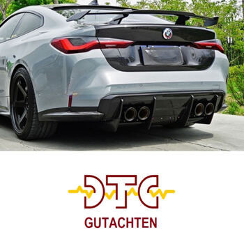 Diffusor R-Typ 7-teilig Carbon Unterboden BMW M4 G82 G83 M3 G80 G81 + DTC CH Gutachten