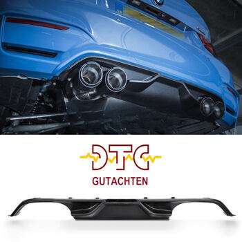 Diffusor AK-Typ mit DTC CH Gutachten Carbon Matt BMW F80 M3 M4 F82 F83