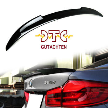 Heckspoiler M4 Typ DTC Gutachten Schwarz Glanz lackiert BMW 5er G30 M5 F90 Hecklippe