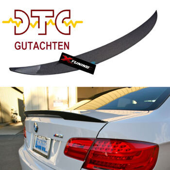 Heckspoiler P-Typ MIT DTC CH-Zulassung Carbon Performance Look BMW E92 M3 Coupe Hecklippe