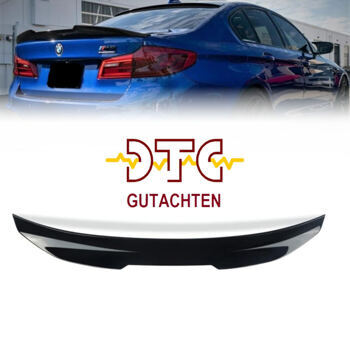 Heckspoiler PSM-Typ CH-Zulassung Schwarz Glanz Lackiert BMW 5er G30 M5 F90 Hecklippe