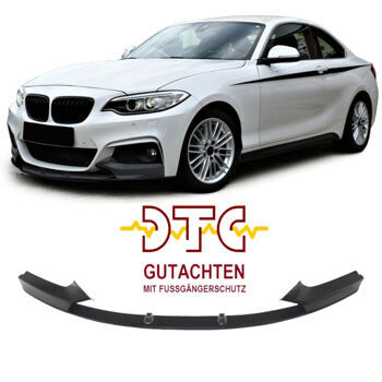 Frontspoiler P-Typ Carbon Look Performance BMW 2er F22 F23 M-Paket M235i M240 Frontlippe + DTC CH-Zulassung Fußgängerschutz