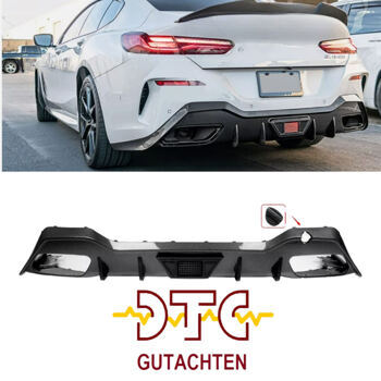 Carbonfaser-Diffusor LED-Licht BMW 8er G16 Gran Coupé M850i 840i Diffusor + DTC CH-Gutachten