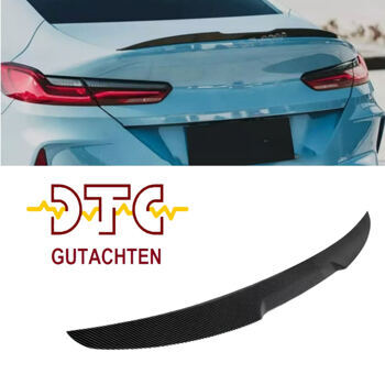 Heckspoiler V-Typ Carbon-Look BMW 8er G16 Gran Coupé M850i 840i F93 M8 Hecklippe + DTC CH Gutachten